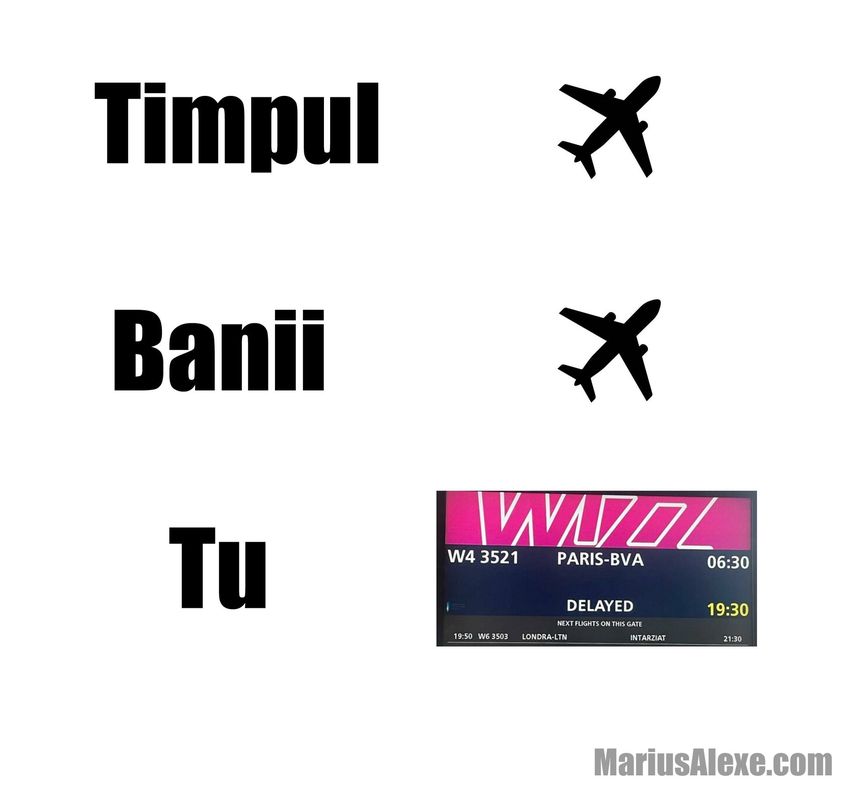 Timpul zboara, banii zboara, Wizz …