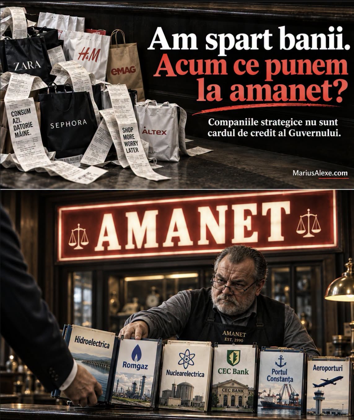 Dacă ne-am împrumutat ca să spargem banii la mall, să nu ne trezim că plătim nota cu companiile strategice.…