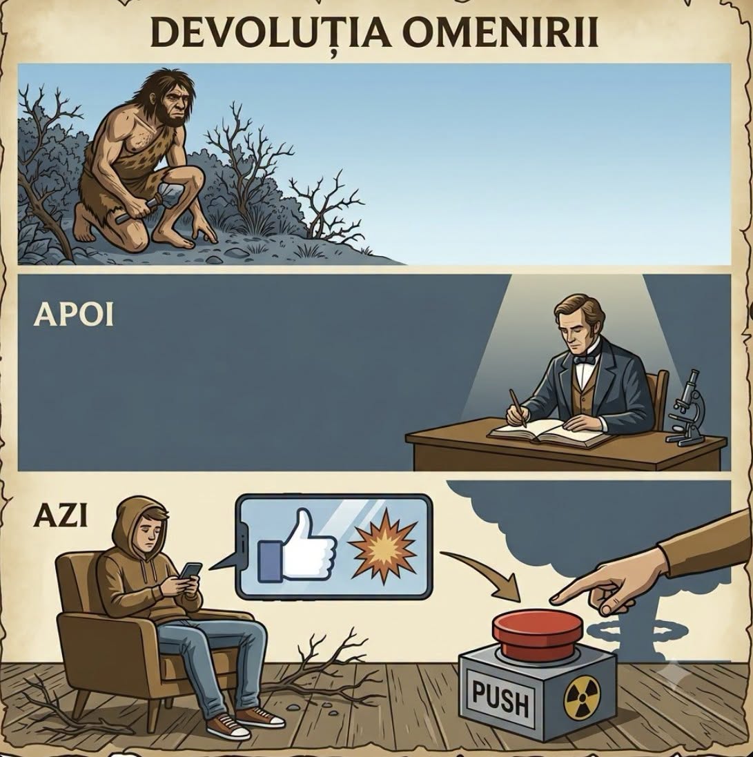 Înainte, natura nu le permitea proștilor să supraviețuiască și să se înmulțească. Erai prost, aveai șanse…