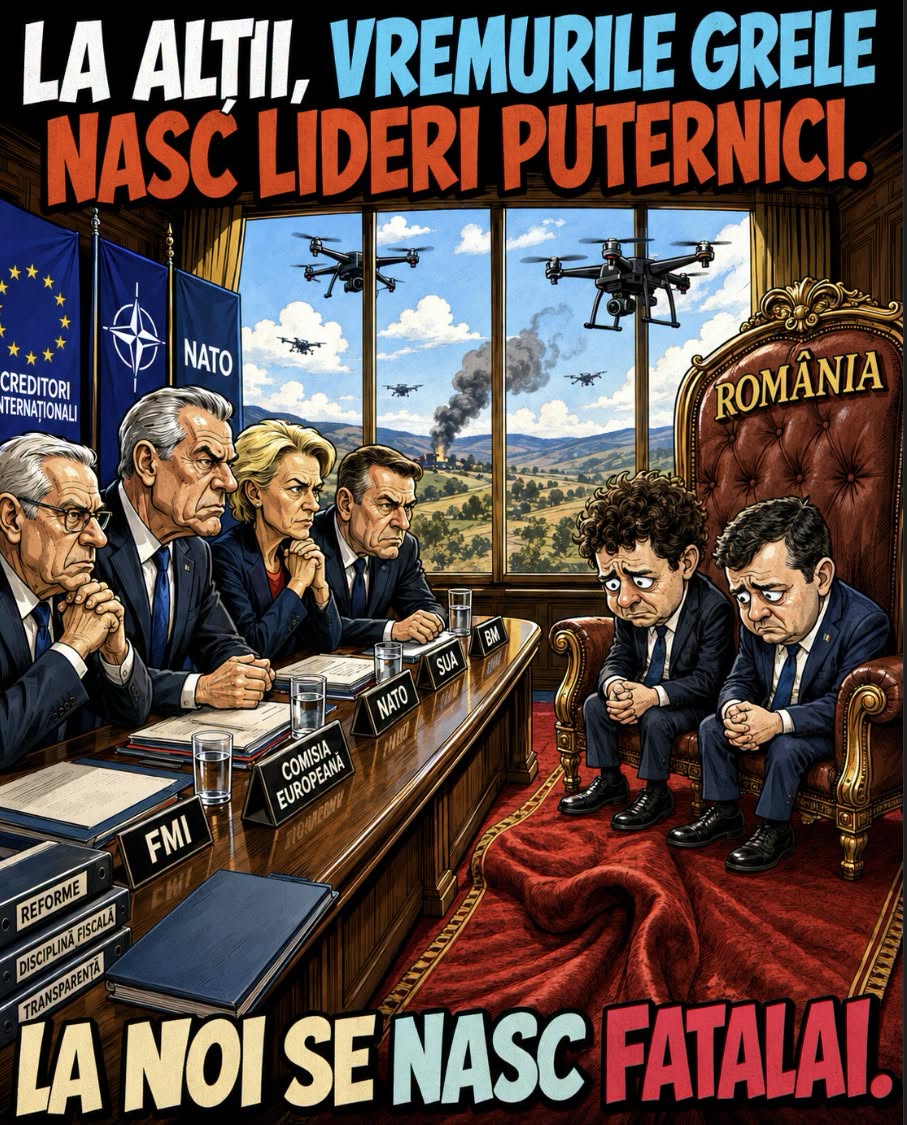 La alții, vremurile grele nasc lideri puternici. La noi nasc fătălăi!