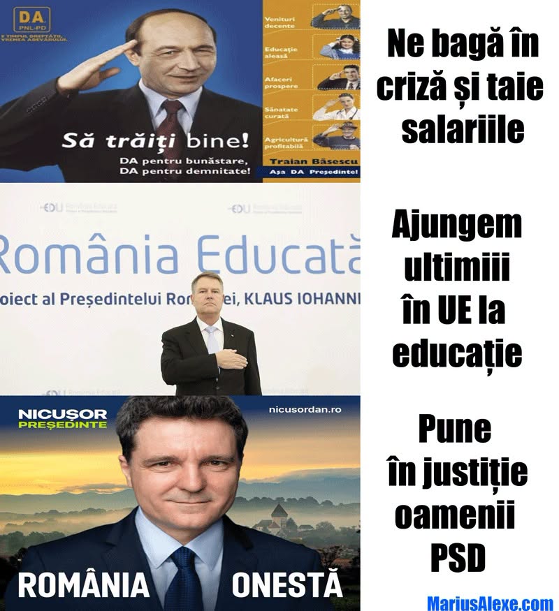 Presedintii ne iau la misto si fac invers